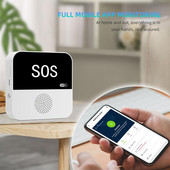 Bătrâni Comutator de urgență cu buton de panică Aplicația Tuya Smart Life Tuya Wifi Buton Sos Senzor Alarma pentru bătrâni Sistem de alertă SOS