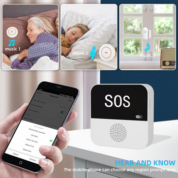 Стари хора Авариен паник бутон Превключвател Tuya Smart Life App Tuya Wifi Sos бутон Сензор Аларма за възрастни хора Sos Alert System