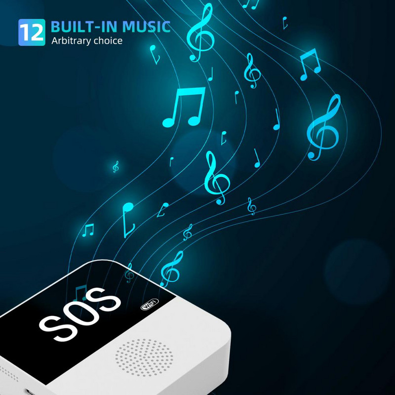 Veco ļaužu avārijas panikas pogas slēdzis Tuya Smart Life App Tuya Wifi Sos pogas sensors vecāka gadagājuma cilvēku trauksmes Sos brīdināšanas sistēma