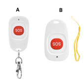 Alarmă portabilă cu buton de urgență SOS, fără fir, impermeabilă, 433MHz, buton de panică de urgență, instrumente de alarmă de securitate pentru vârstnici