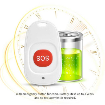 Преносима SOS аларма с авариен бутон Водоустойчива безжична 433MHz спешна паник бутон Инструменти за аларма за възрастни хора