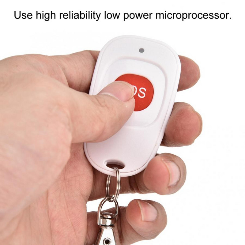 Φορητός συναγερμός έκτακτης ανάγκης SOS Αδιάβροχο ασύρματο 433 MHz Κουμπί έκτακτης ανάγκης Εργαλεία συναγερμού ασφαλείας για ηλικιωμένους