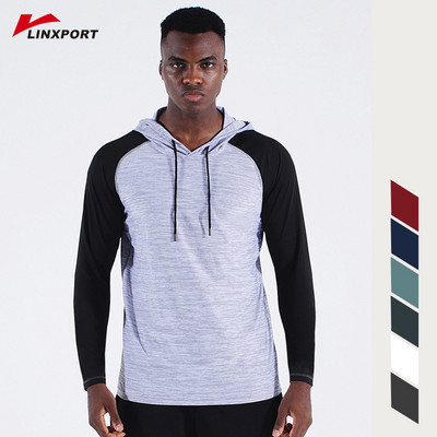 Sports Training Hoodies Male Gym Clothing Men`s Jacket Running Tights Quick Drying Long Sleeved Hoodies Fitness Clothes Jerseys
