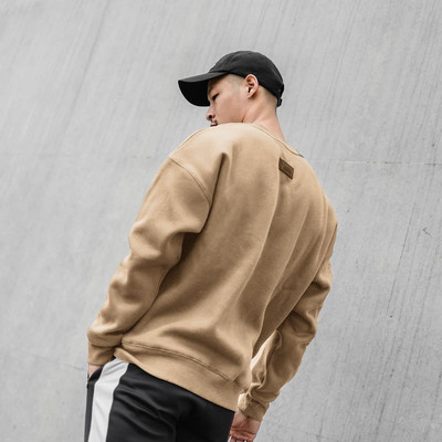 Hoodies Vīriešu Vienkrāsains Vīriešu pulovers Apaļa kakla Svīteri Ikdienas Hip Hop Harajuku Fleece Slim Sportwear Vīriešu zīmolu apģērbi