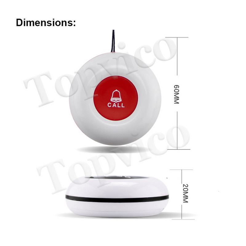 Nepieciešama Topvico SOS avārijas vecāka gadagājuma cilvēku panikas poga darbam ar Tuya Smart Life vai Rf433 mhz apskāvieniem mājas drošības sistēmai