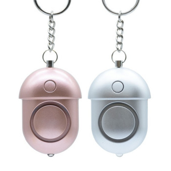 Personal Alarm Attack Alarm, 130Db Personal Security Alarm Keychain with LED Emergency Survival Anti-Rape σειρήνα, Rose Gold