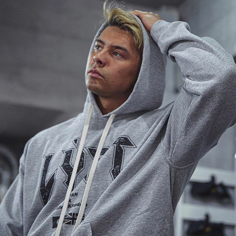 Fitnesa sporta kapuces ar kapuci Vīriešu skriešanas džemperis Treniņtērps sporta zāles kapuces Sporta apģērbs Treniņkrekli Fitnesa jakas