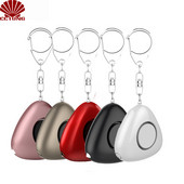 120 db personīgais drošas skaņas trauksmes trīsstūra atslēgu piekariņš ar LED gaismu un drošības svilpi, lai nodrošinātu jaudīgu īpašuma drošību