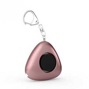 120 db personīgais drošas skaņas trauksmes trīsstūra atslēgu piekariņš ar LED gaismu un drošības svilpi, lai nodrošinātu jaudīgu īpašuma drošību