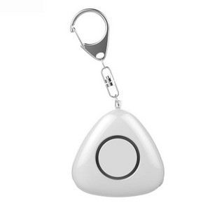 120 db personīgais drošas skaņas trauksmes trīsstūra atslēgu piekariņš ar LED gaismu un drošības svilpi, lai nodrošinātu jaudīgu īpašuma drošību