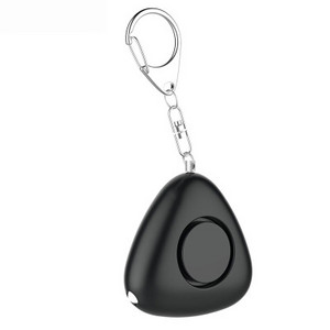 120 db personīgais drošas skaņas trauksmes trīsstūra atslēgu piekariņš ar LED gaismu un drošības svilpi, lai nodrošinātu jaudīgu īpašuma drošību