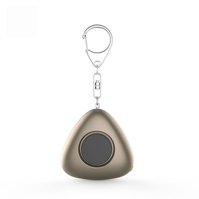 120 db personīgais drošas skaņas trauksmes trīsstūra atslēgu piekariņš ar LED gaismu un drošības svilpi, lai nodrošinātu jaudīgu īpašuma drošību