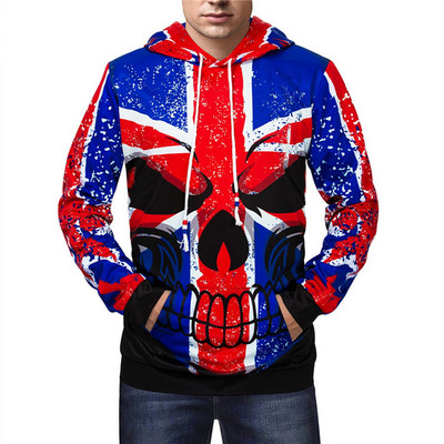 2018. gada vingrošanas džemperi treniņu džemperi vīriešu āra sporta džemperi ar kapuci Pulovers fitnesa džemperis galvaskauss skriešanas jaka