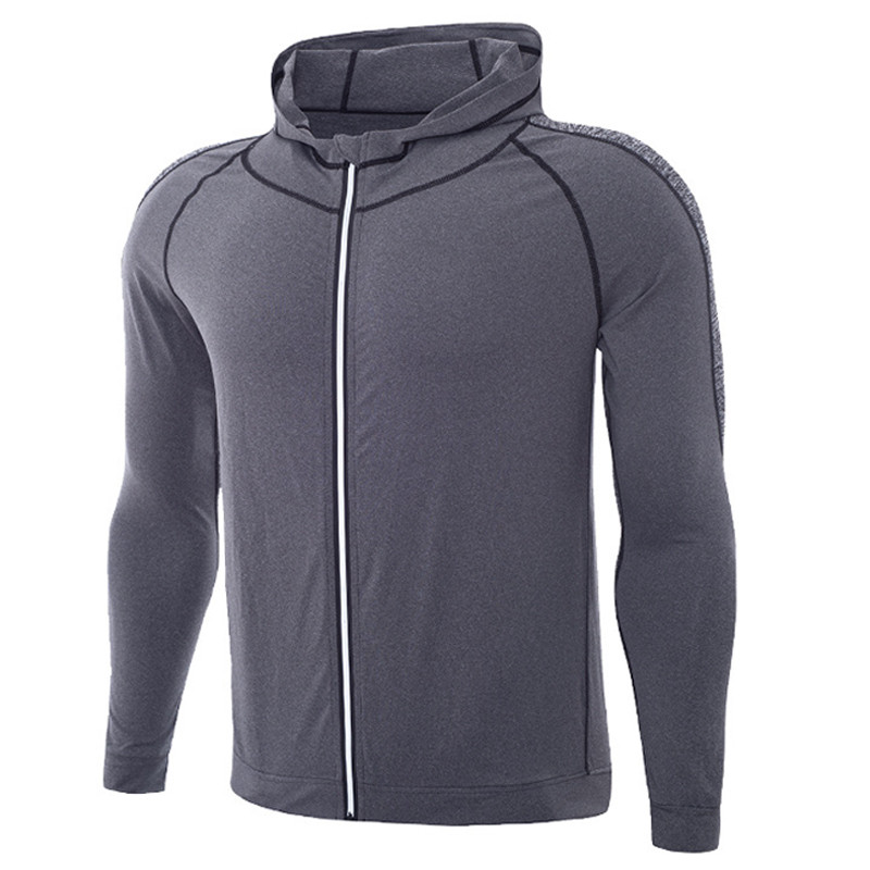 Vyriški sportiniai megztiniai Megztiniai Megztiniai Sporto salės viršutiniai drabužiai Kultūrizmas Sportinė apranga Vyriška treniruotė Striukė greitai išdžiūsta viršutinė audinys