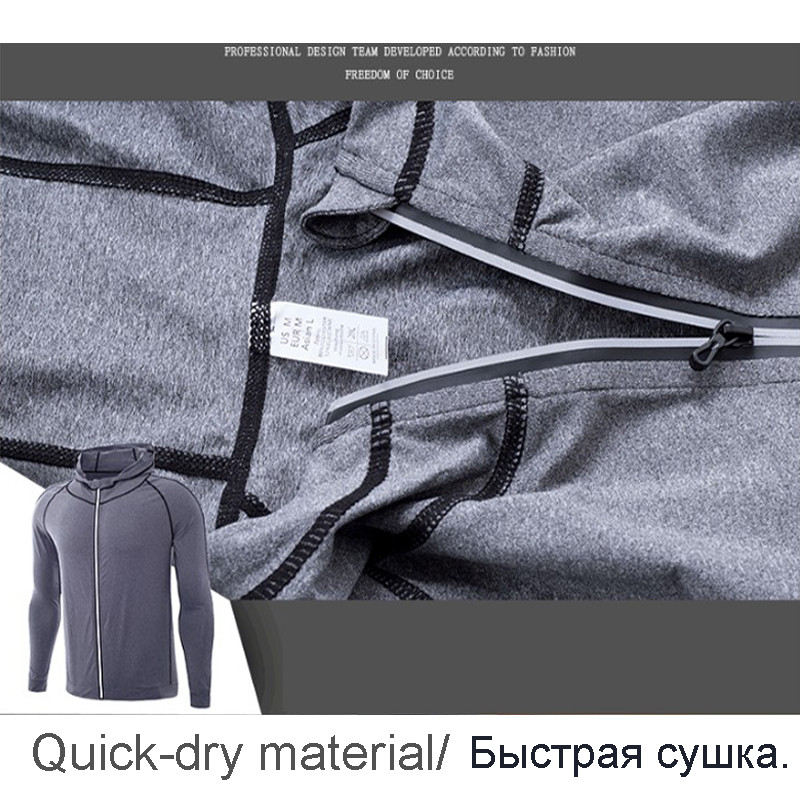 Vyriški sportiniai megztiniai Megztiniai Megztiniai Sporto salės viršutiniai drabužiai Kultūrizmas Sportinė apranga Vyriška treniruotė Striukė greitai išdžiūsta viršutinė audinys