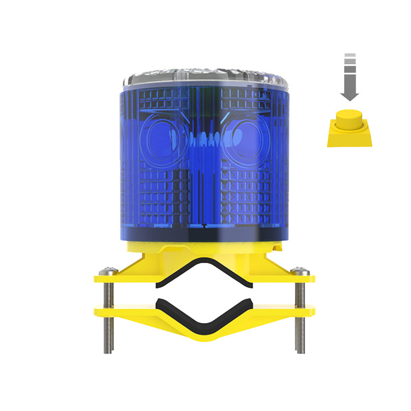 Esőálló napenergiával működő figyelmeztető biztonsági jelző vészhelyzeti közlekedési riasztó lámpa kapcsolóval