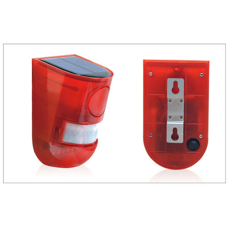 Saules signalizācijas gaisma bezvadu IP65 kustības sensora āra dārza drošības lampa saimniecībām мигалка полицейская