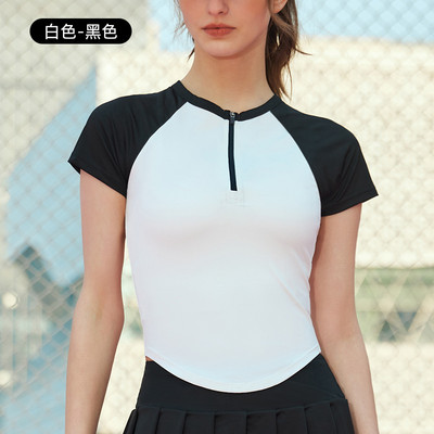 Jogas tops ar īsām piedurknēm sporta zāles sieviešu ātri žūstošs sporta krekls āra skriešanai fitnesa jogas T-krekls golfa apģērbs sievietēm treniņu tops