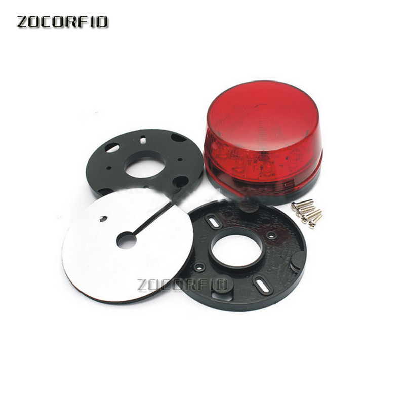 Ūdensnecaurlaidīgs 12V 120mA Droša drošība Signalizācija Strobe Signal Drošības brīdinājums Zili sarkans oranžs mirgojošs LED gaisma