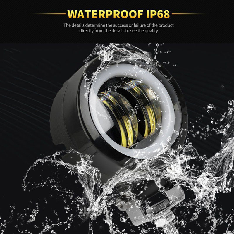 Veekindel ümmargused inglisilmad LED-hoiatustuli kaasaskantavad kohtvalgustid mootorratta maastikul veoauto sõiduauto paadi töötuled 10-30 V