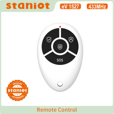Staniot 4 бутона против кражба Интелигентно безжично дистанционно управление 433Mhz за домашна охранителна алармена система Поддръжка на WIFI GSM 4G/2G