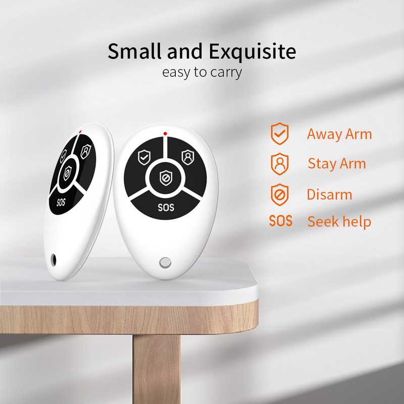 Staniot 4 gumba Protuprovalni pametni bežični daljinski upravljač 433Mhz za kućni protuprovalni alarmni sustav Podrška WIFI GSM 4G/2G