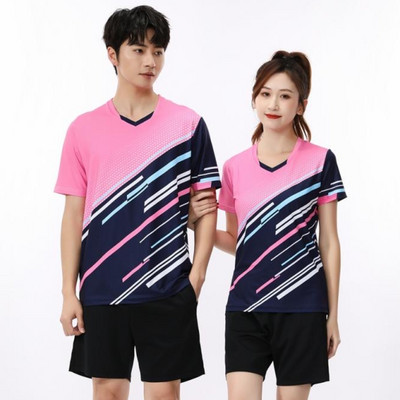 Férfi/nők/gyerek tollaslabda asztalitenisz póló Ruházat edzés gyakorlat Légáteresztő gyorsan száradó szövet Új érkezés