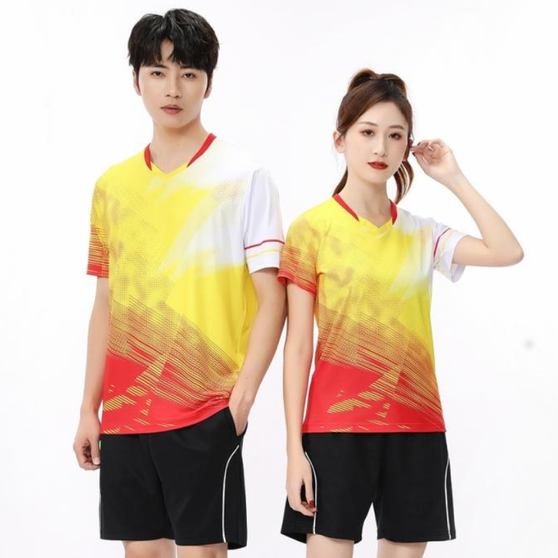 Férfi/nők/gyerek tollaslabda asztalitenisz póló Ruházat edzés gyakorlat Légáteresztő gyorsan száradó szövet Új érkezés