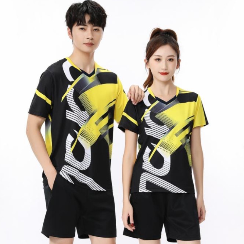 Férfi/nők/gyerek tollaslabda asztalitenisz póló Ruházat edzés gyakorlat Légáteresztő gyorsan száradó szövet Új érkezés