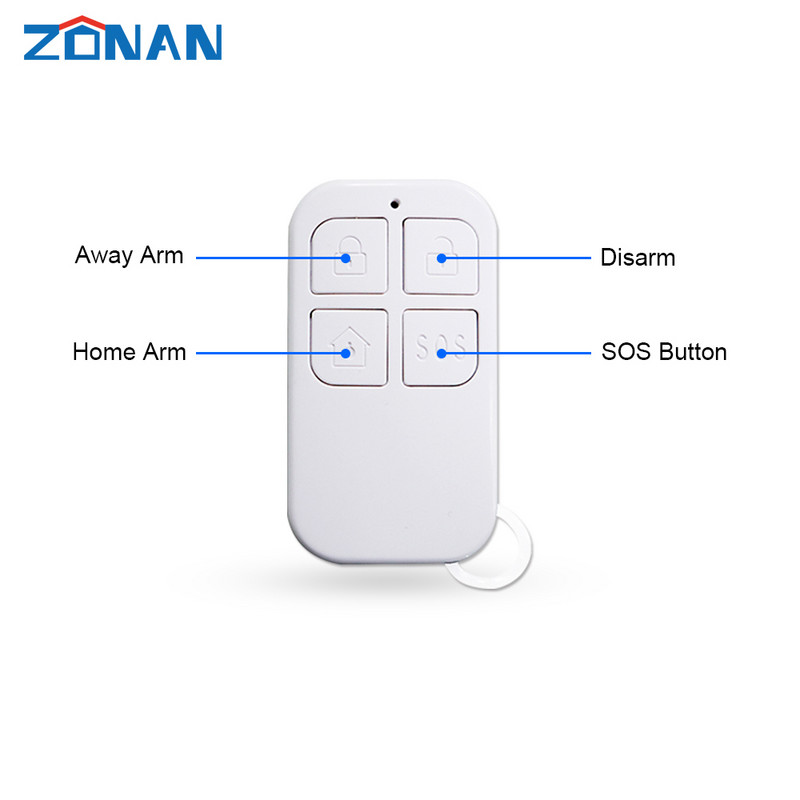 ZONAN R10+RFID Aukštos kokybės bevielis nuotolinio valdymo pultas RFID kortelė Smartlife namų apsaugai Signalizacija didmeninė kaina