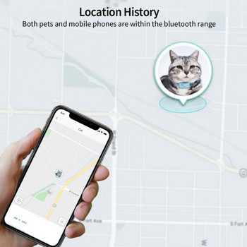 GPS Bluetooth локатор за домашни любимци Анти-загубен GPS тракер Нашийник Куче Котка Интелигентен тракер за позициониране Лек локатор за проследяване
