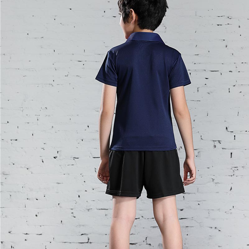 Jauns bērnu galda teniss sporta polo T krekls elpojošs badmintons zēniem Quick Dry Running Gym Team Jersey Sporta apģērbs Apģērbs