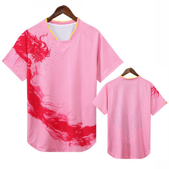 Μπλουζάκι πινγκ πονγκ της Κίνας Μπλουζάκια πινγκ πονγκ New Dragon National Chinese φανελάκια για άνδρες γυναίκες γυναίκες Ρούχα