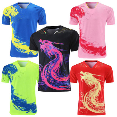 New Dragon Chinese National table tennis Jerseys for Men Women Children China ping pong t shirt Table tennis uniforms clothes