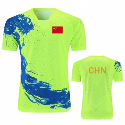 Μπλουζάκι πινγκ πονγκ της Κίνας Μπλουζάκια πινγκ πονγκ New Dragon National Chinese φανελάκια για άνδρες γυναίκες γυναίκες Ρούχα