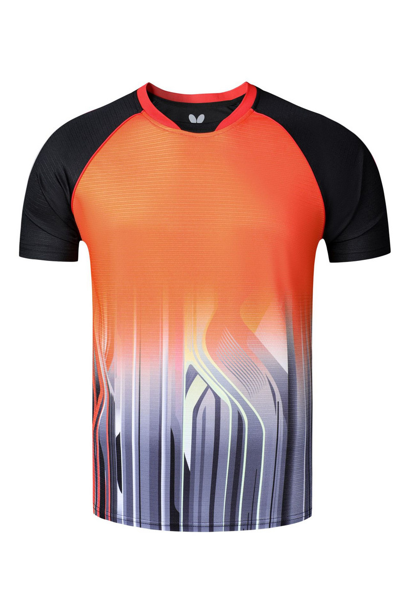 Férfi női asztalitenisz póló tollaslabda mez szabadtéri sport környakú edzés Légáteresztő fitnesz póló Ruhák Sportruházat