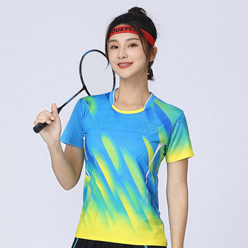 Μπλουζάκια πινγκ πονγκ για κορίτσια Υπαίθρια αθλητικά γυναικεία μπλουζάκια μπάντμιντον Παιδικά μπλουζάκια τένις Σετ τρεξίματος Γυμναστήριο Γιόγκα Αθλητικά ρούχα