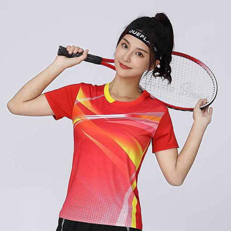 Tüdrukute Lauatennise kampsunid Õuespordid Naiste sulgpalli T-särk Laste Tennisesärgid Jooksukomplekt Jõusaal Jooga Spordirõivad Riided