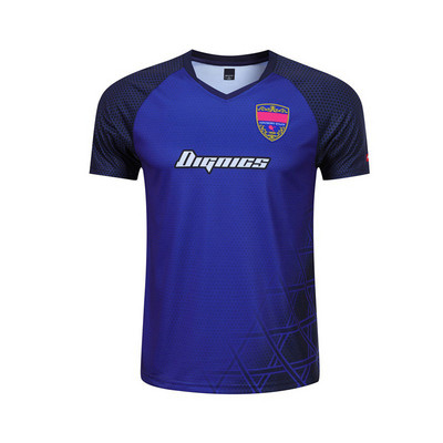 Unisex galda tenisa tērpu sacensību treniņš ar īsām piedurknēm ātri žūstošs elpojošs āra sporta apģērbs badmintonam skriešanai