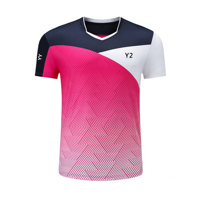 Férfi Női Gyorsszáraz Légáteresztő Rövid ujjú Fitness Edzés Póló Tenisz Tollaslabda Mez Ruházat Pingpong Sportruházat Edzés