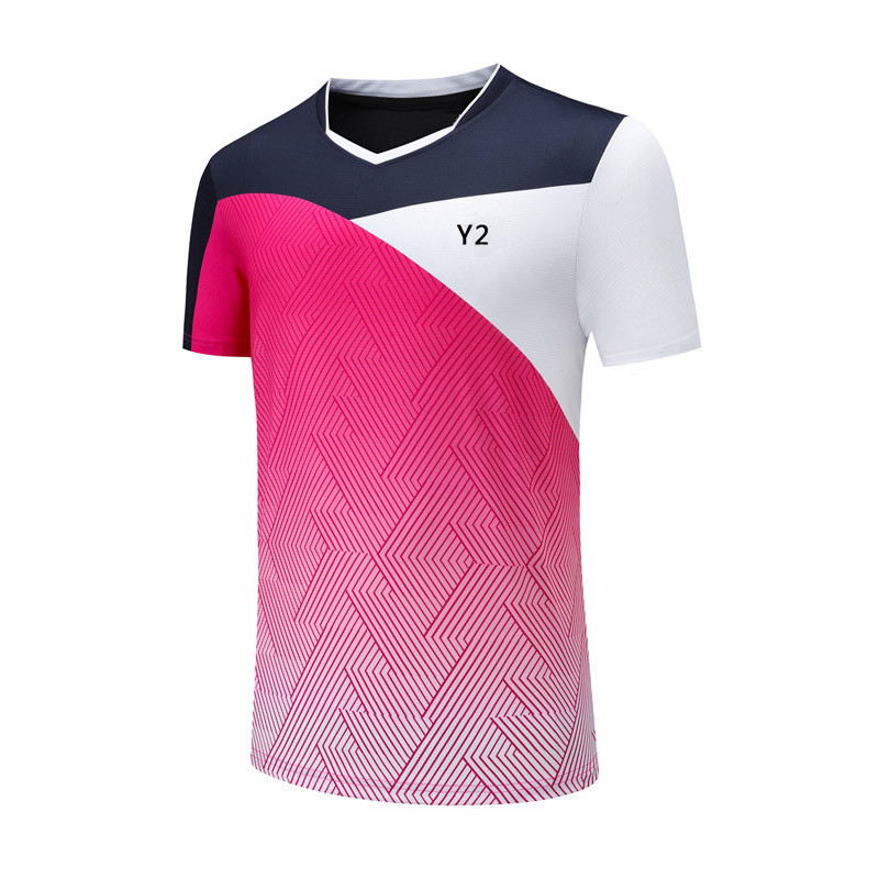 Férfi Női Gyorsszáraz Légáteresztő Rövid ujjú Fitness Edzés Póló Tenisz Tollaslabda Mez Ruházat Pingpong Sportruházat Edzés