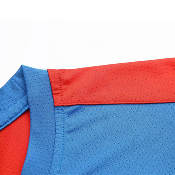 Мъжка тениска за тенис на маса с къс ръкав и кръгло деколте за спорт на открито, бързосъхнеща тениска за бадминтон, пинг-понг Джърси Дрехи Спортно облекло