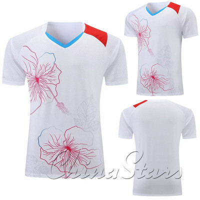 Férfi Asztalitenisz mezek Sport póló , Légáteresztő poliészter tenisz gyermek csapatsport készletek, Női fiú pingpong ruhák