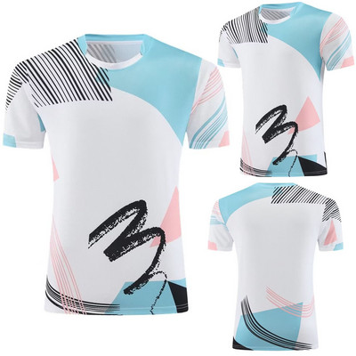 Férfi Asztalitenisz mezek Sport póló , Légáteresztő poliészter tenisz gyermek csapatsport készletek, Női fiú pingpong ruhák