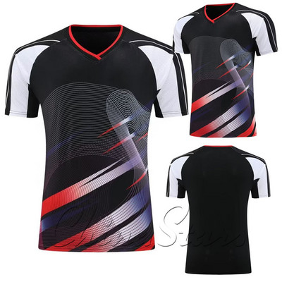 Férfi Asztalitenisz mezek Sport póló , Légáteresztő poliészter tenisz gyermek csapatsport készletek, Női fiú pingpong ruhák