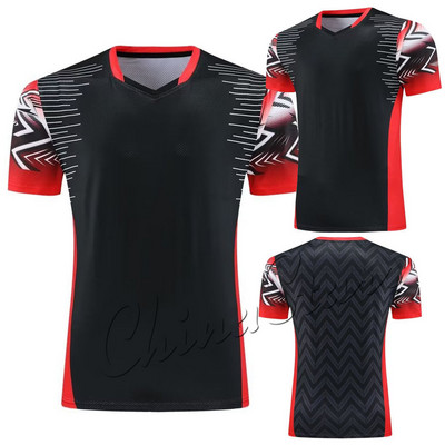 Férfi Asztalitenisz mezek Sport póló , Légáteresztő poliészter tenisz gyermek csapatsport készletek, Női fiú pingpong ruhák