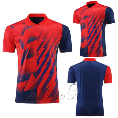 Férfi Asztalitenisz mezek Sport póló , Légáteresztő poliészter tenisz gyermek csapatsport készletek, Női fiú pingpong ruhák