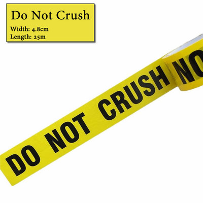 1 / ritinys 48 mm x 25 m Geltonos įspėjamosios juostos Atsargiai Laikykitės ženklą Užtvaros saugos priminimo lipdukas parduotuvės sandėlio gamyklos mokyklai