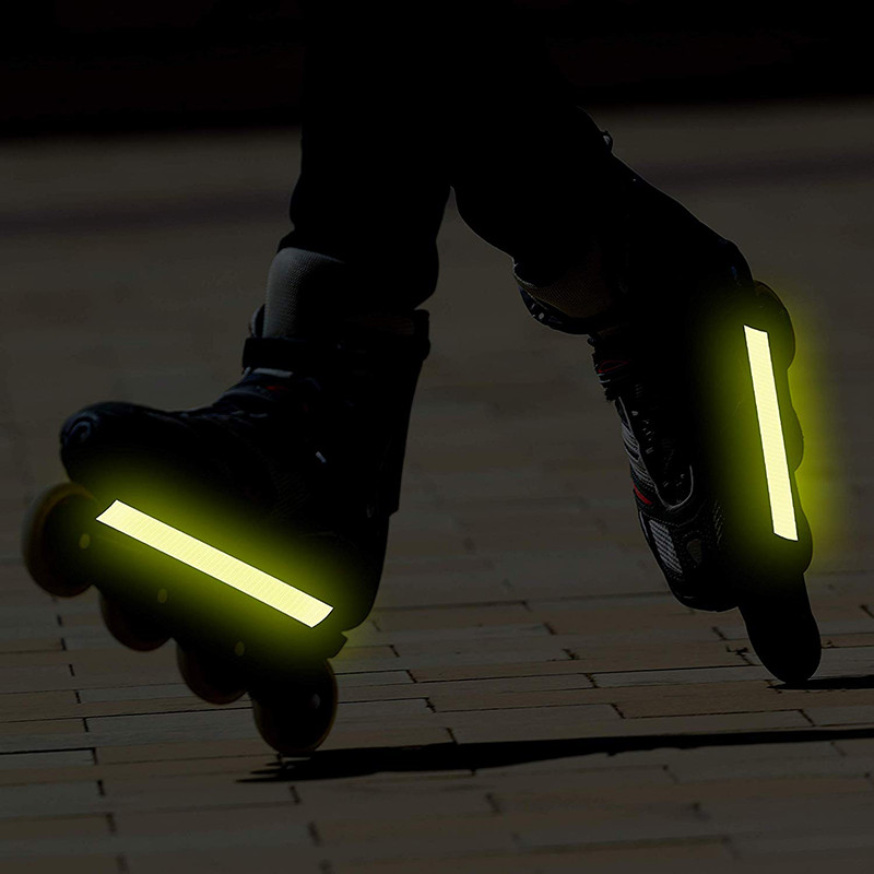 Atspindintis lipdukas saugos įspėjamoji juosta Gero matomumo lipni vandeniui atspari balta raudona geltona mėlyna dviračio automobilio lipdukai