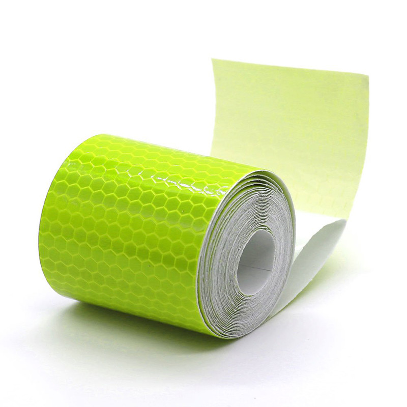 Atspindintis lipdukas saugos įspėjamoji juosta Gero matomumo lipni vandeniui atspari balta raudona geltona mėlyna dviračio automobilio lipdukai